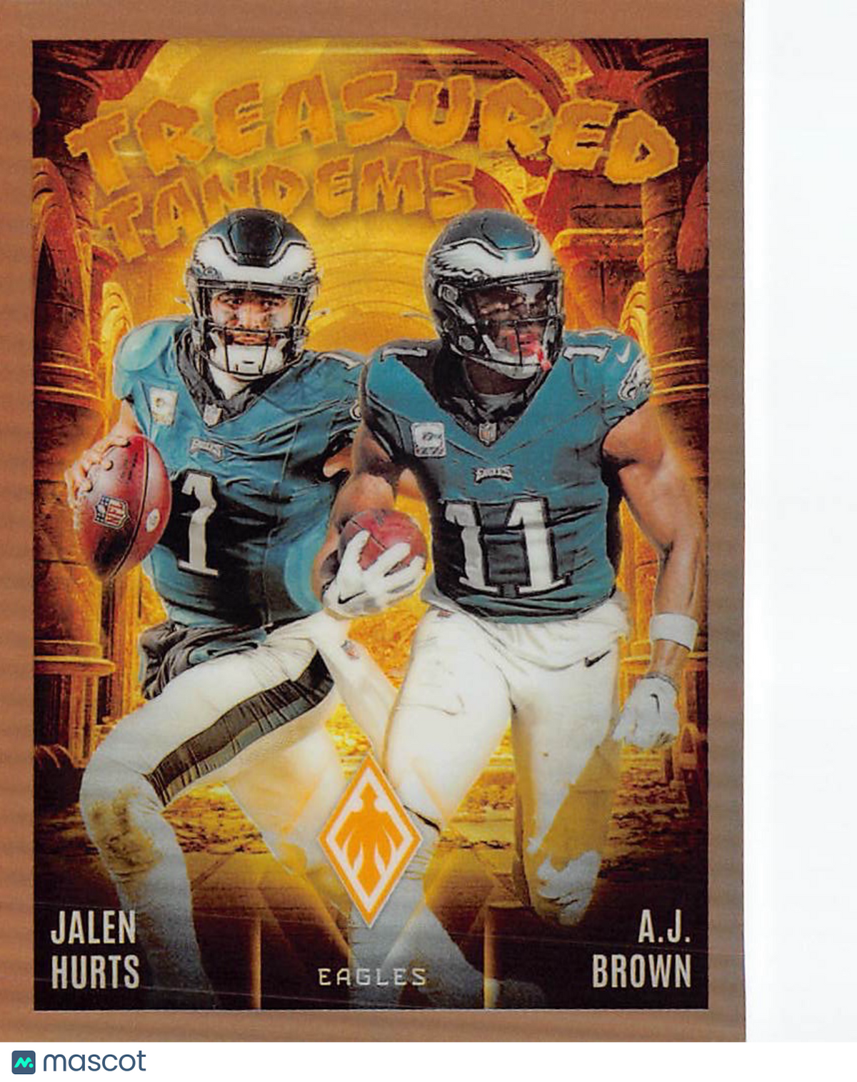 2025 Panini Phoenix A.J. Brown Jalen Hurts Treasured Tandems /75 #TT-PHL Eagles