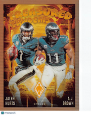 2025 Panini Phoenix A.J. Brown Jalen Hurts Treasured Tandems /75 #TT-PHL Eagles