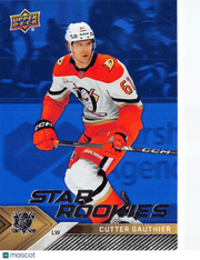 2024-25 Upper Deck NHL Star Rookies Box Set Cutter Gauthier Blue #1 Ducks