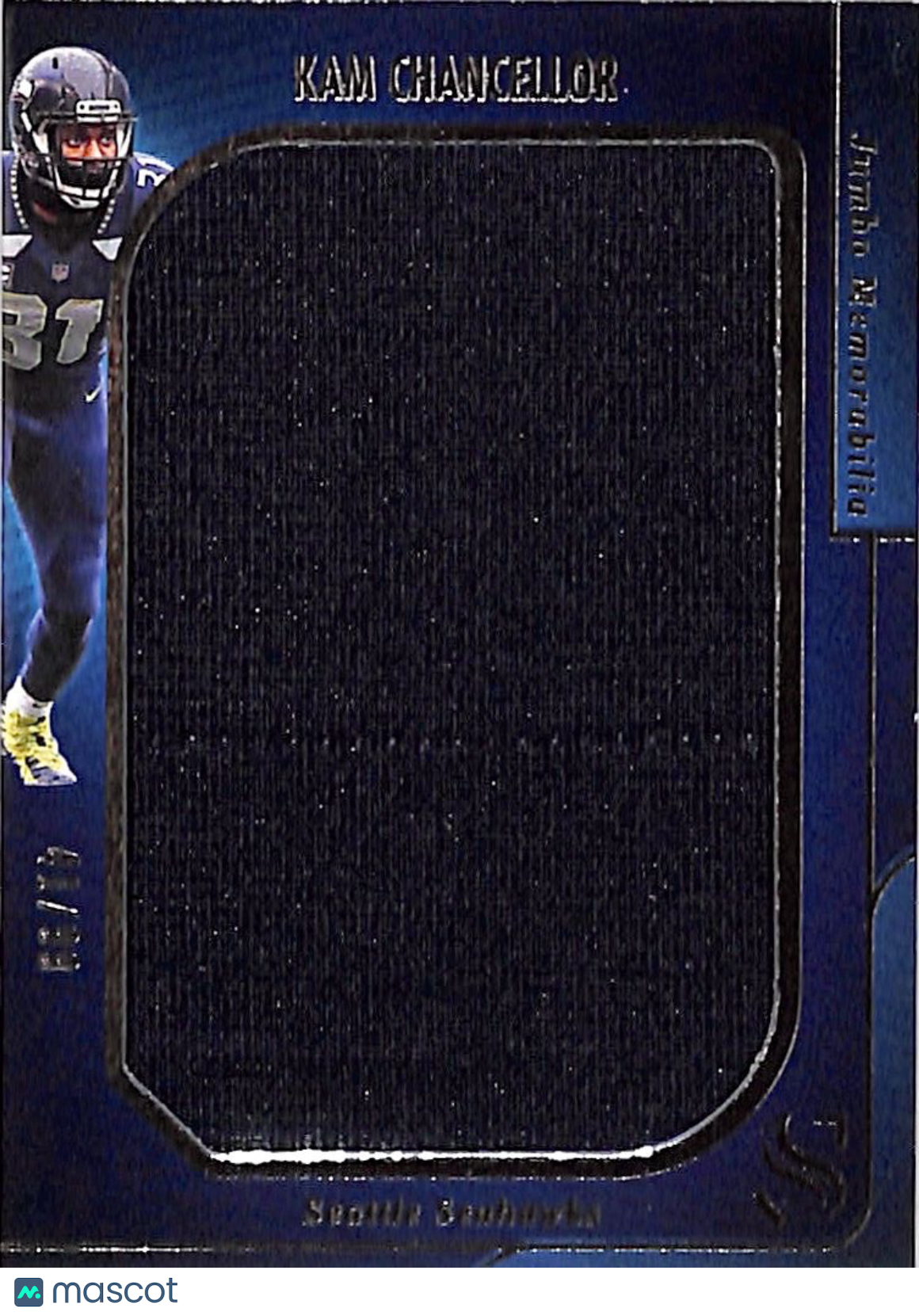 2025 Panini Silhouette Football Kam Chancellor /99 Memorabilia #JM-KCR Seahawks