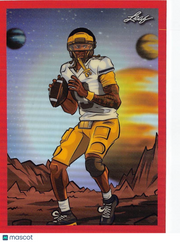 2026 Leaf Metallic Imaginations Bryce Underwood Red /199 Rookie #MI-10 Michigan