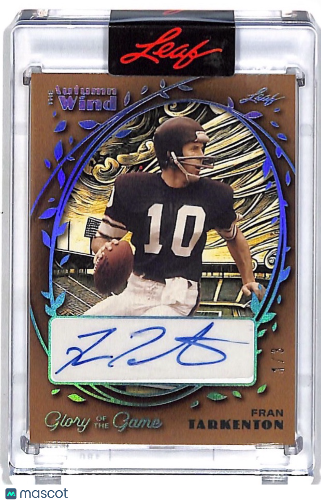 2025 Leaf The Autumn Wind Fran Tarkenton Auto /3 #AW-FT1 Minnesota Vikings