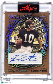 2025 Leaf The Autumn Wind Fran Tarkenton Auto /3 #AW-FT1 Minnesota Vikings