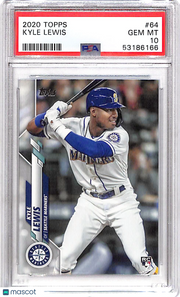 2020 Topps Kyle Lewis #64 PSA 10