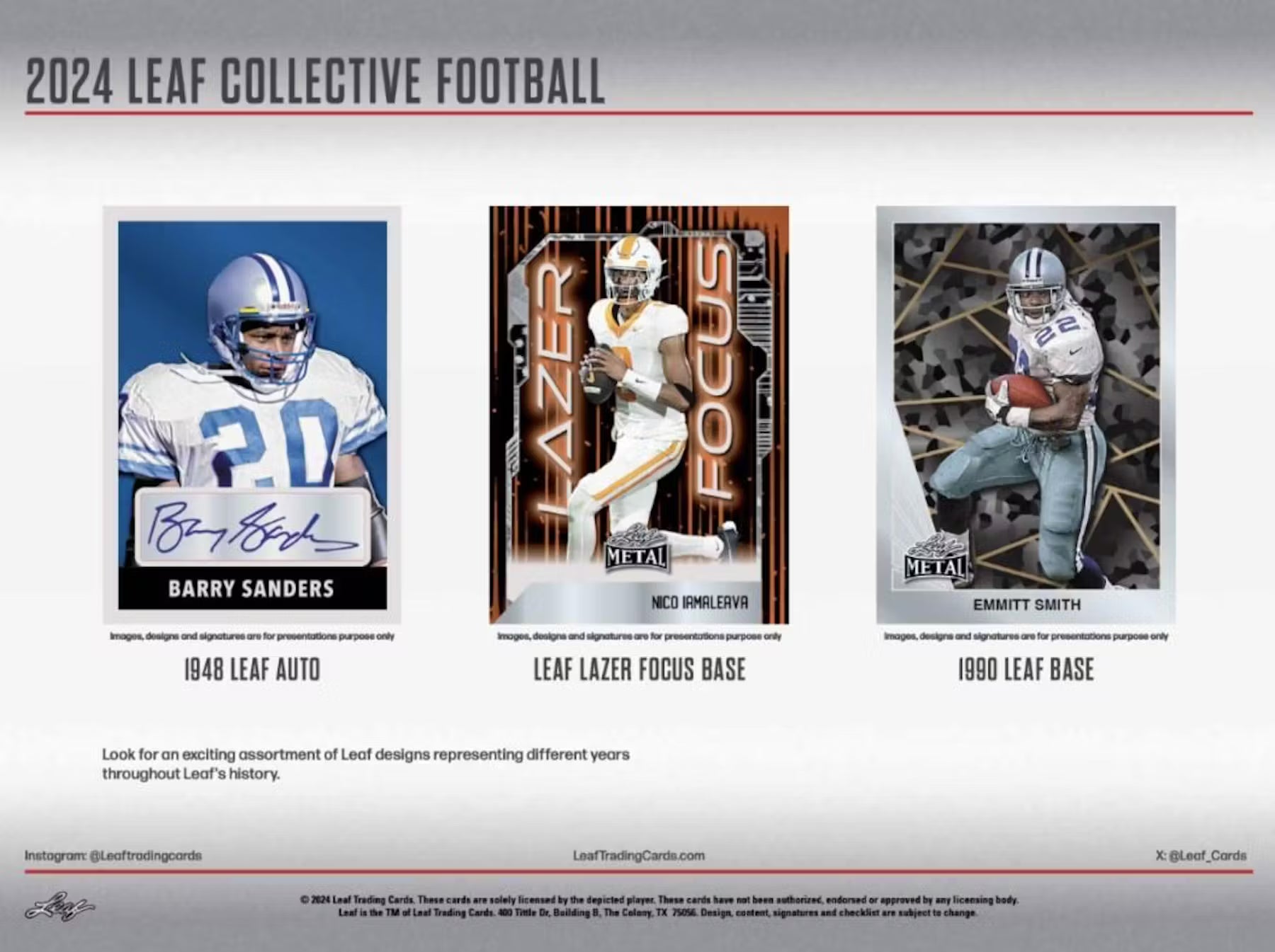 2024 Leaf Collective Football Hobby Box