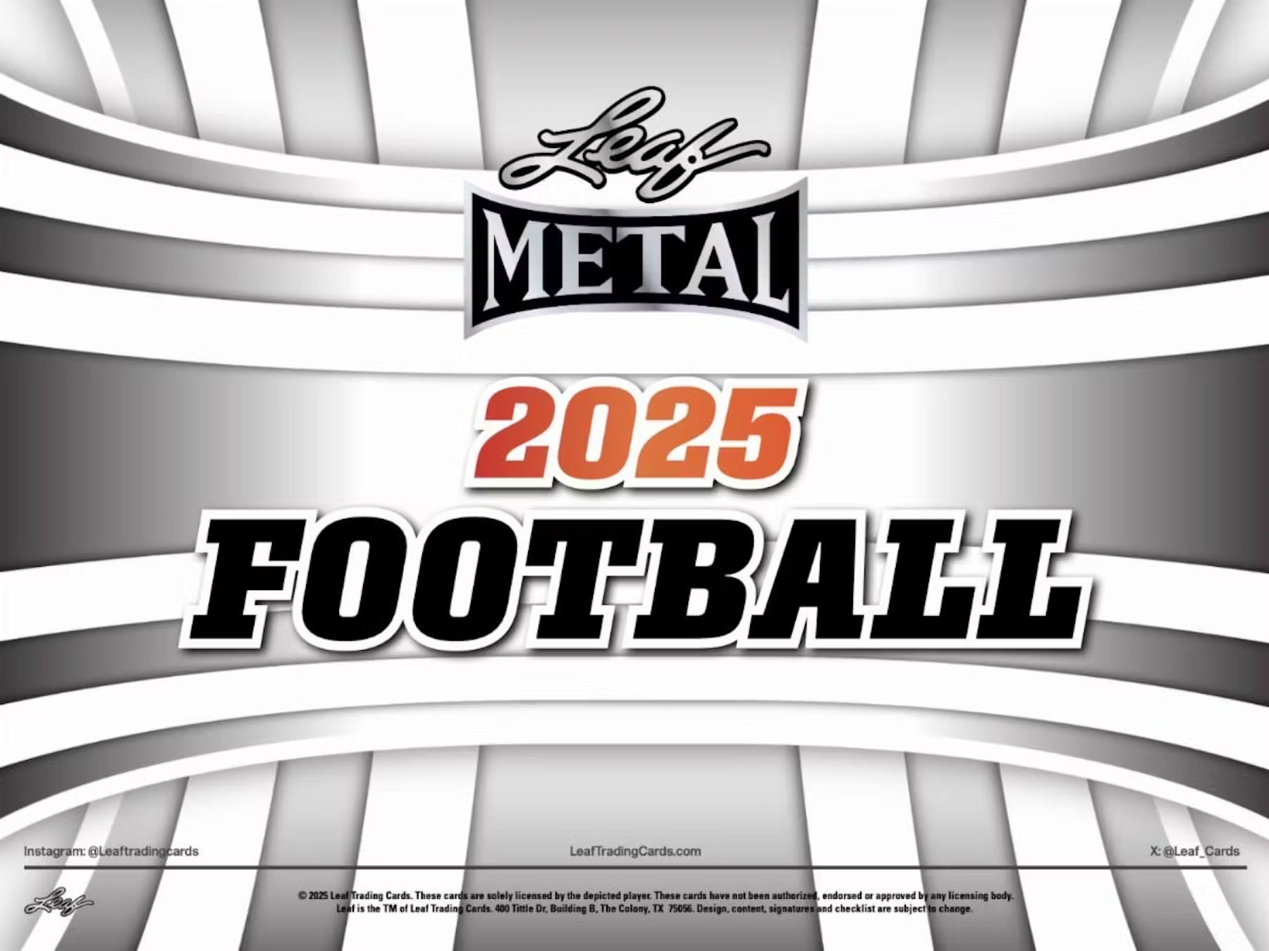 2025 Leaf Metal Football Hobby Box