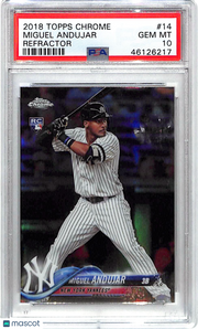 2018 Topps Chrome Miguel Andujar #14 Refractor PSA 10