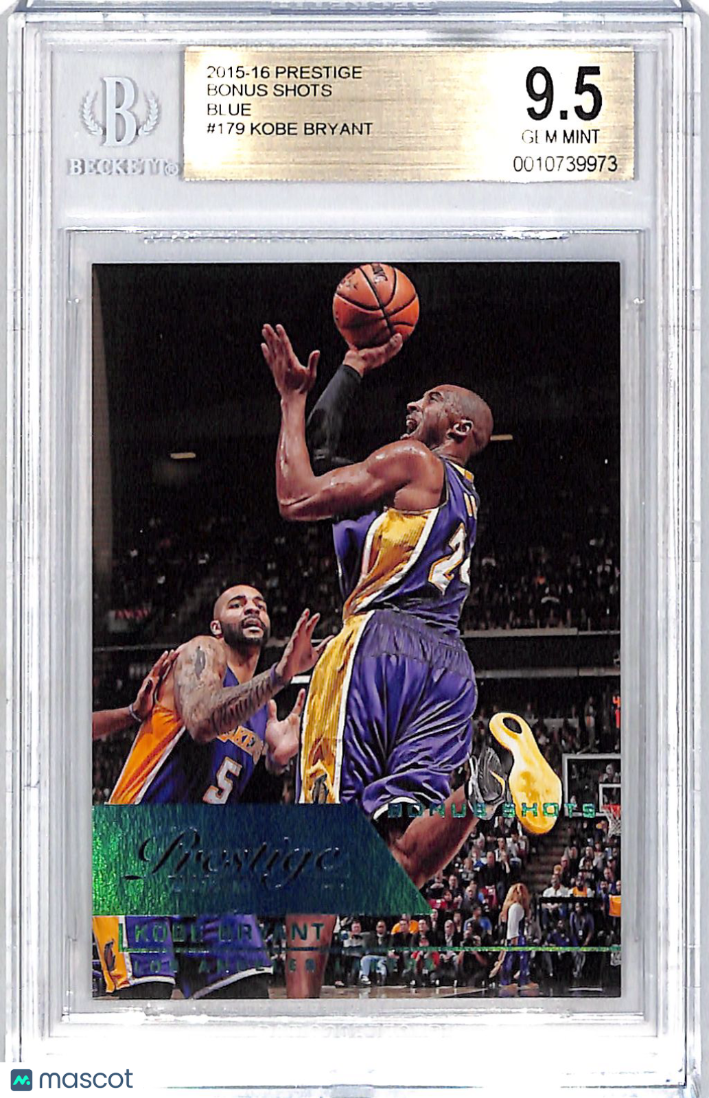 2015-16 Panini Prestige Kobe Bryant Bonus Shots Blue /99 #179 BGS 9.5 Lakers