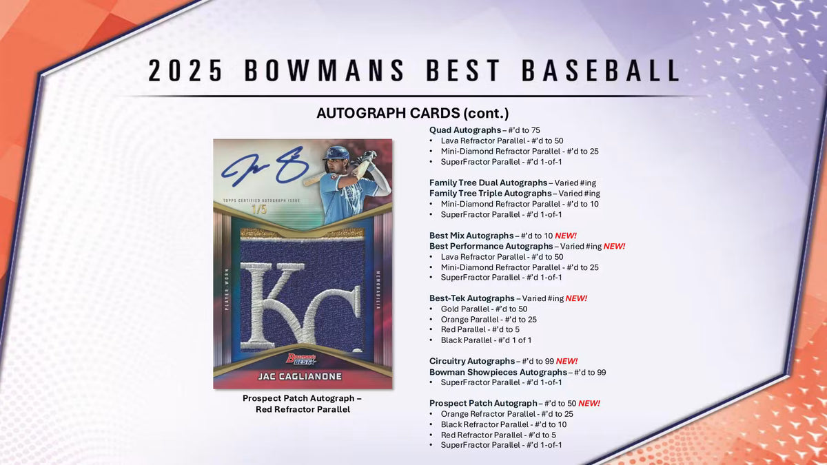 2025 Bowman's Best Baseball Hobby Box