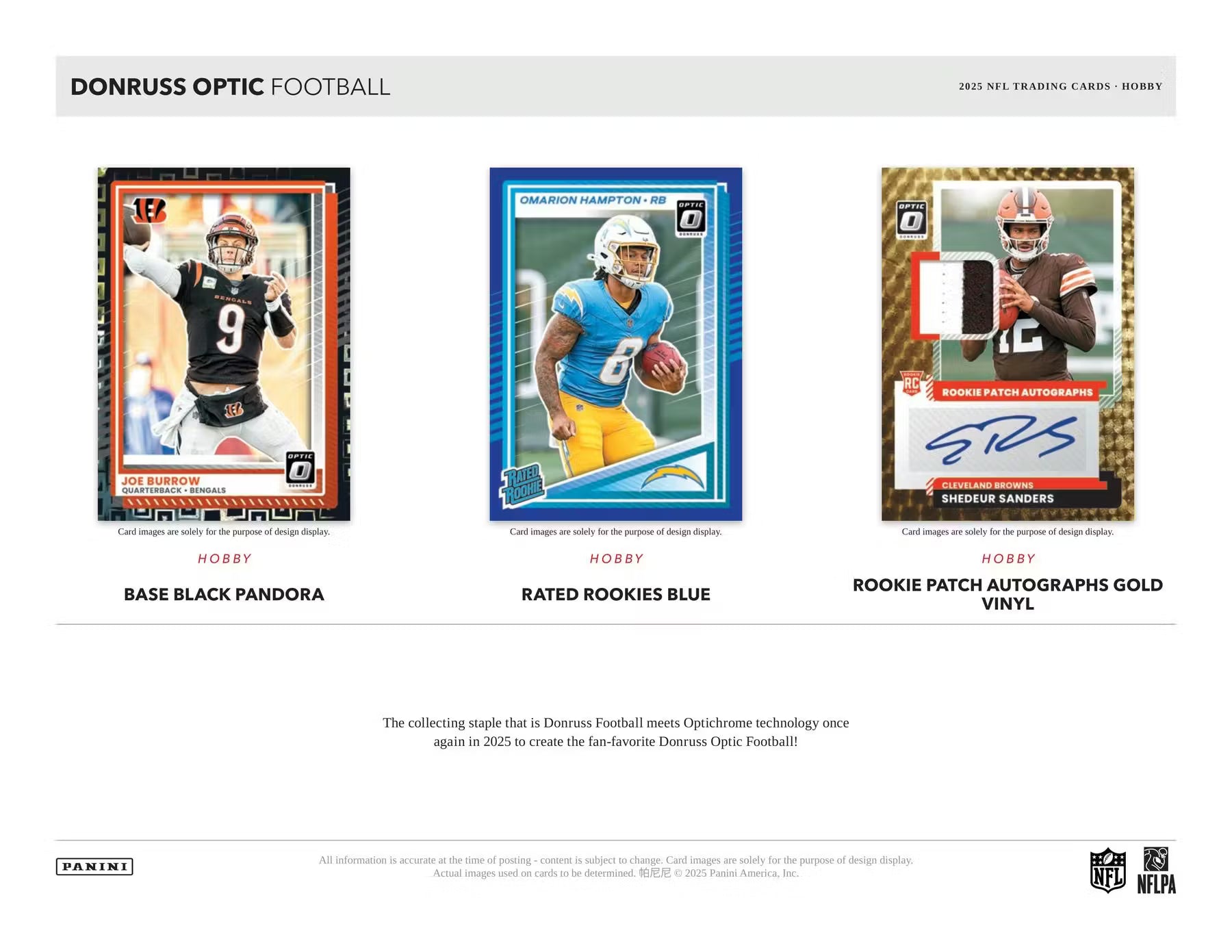 2025 Panini Donruss Optic Football Hobby Box