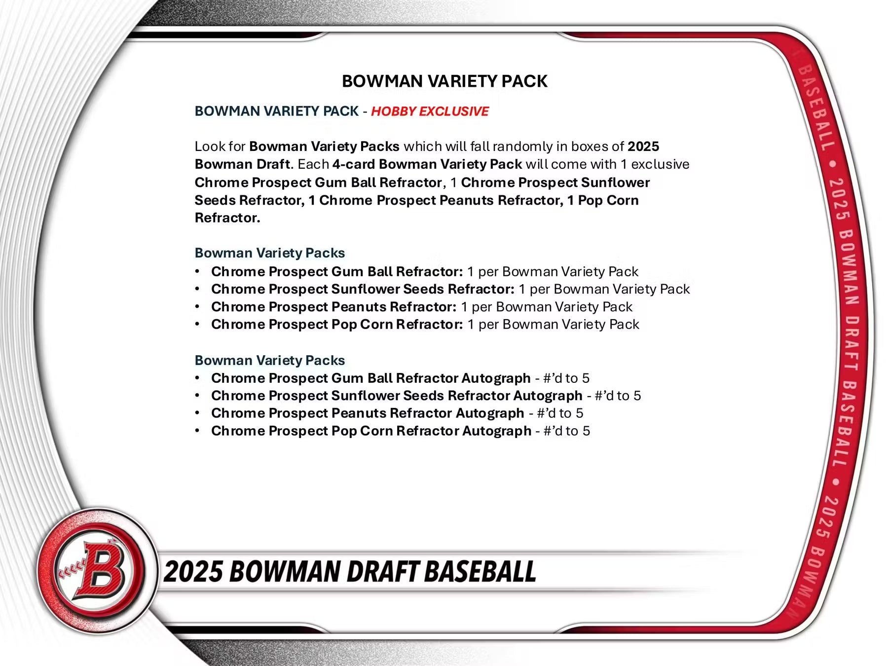 2025 Bowman Draft Baseball Hobby Jumbo Box