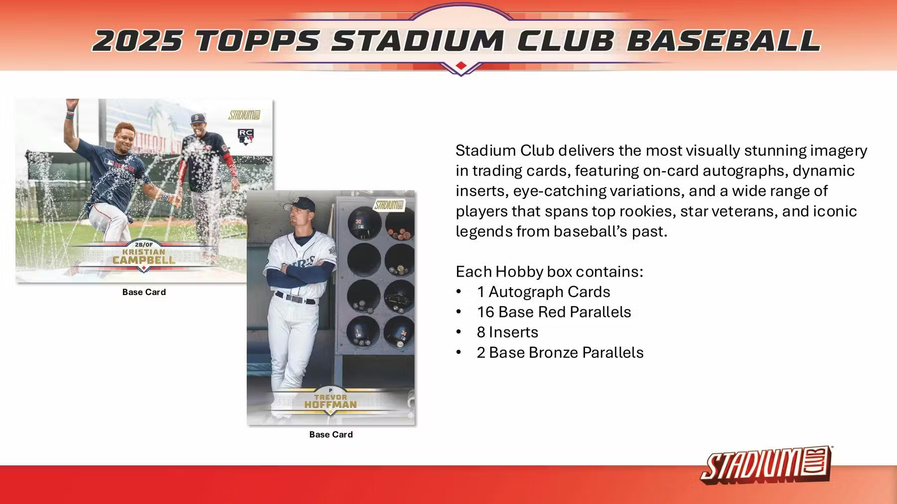 2025 Topps Stadium Club Baseball Hobby Box