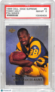 1999 Collector's Edge Supreme PSA Series Torry Holt Rookie #6 PSA 8 Los Angeles Rams