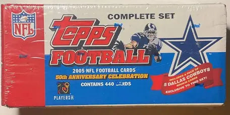 2005 Topps Football Complete Set Sealed - Dallas Cowboys 50th Anniversary (440 Cards)