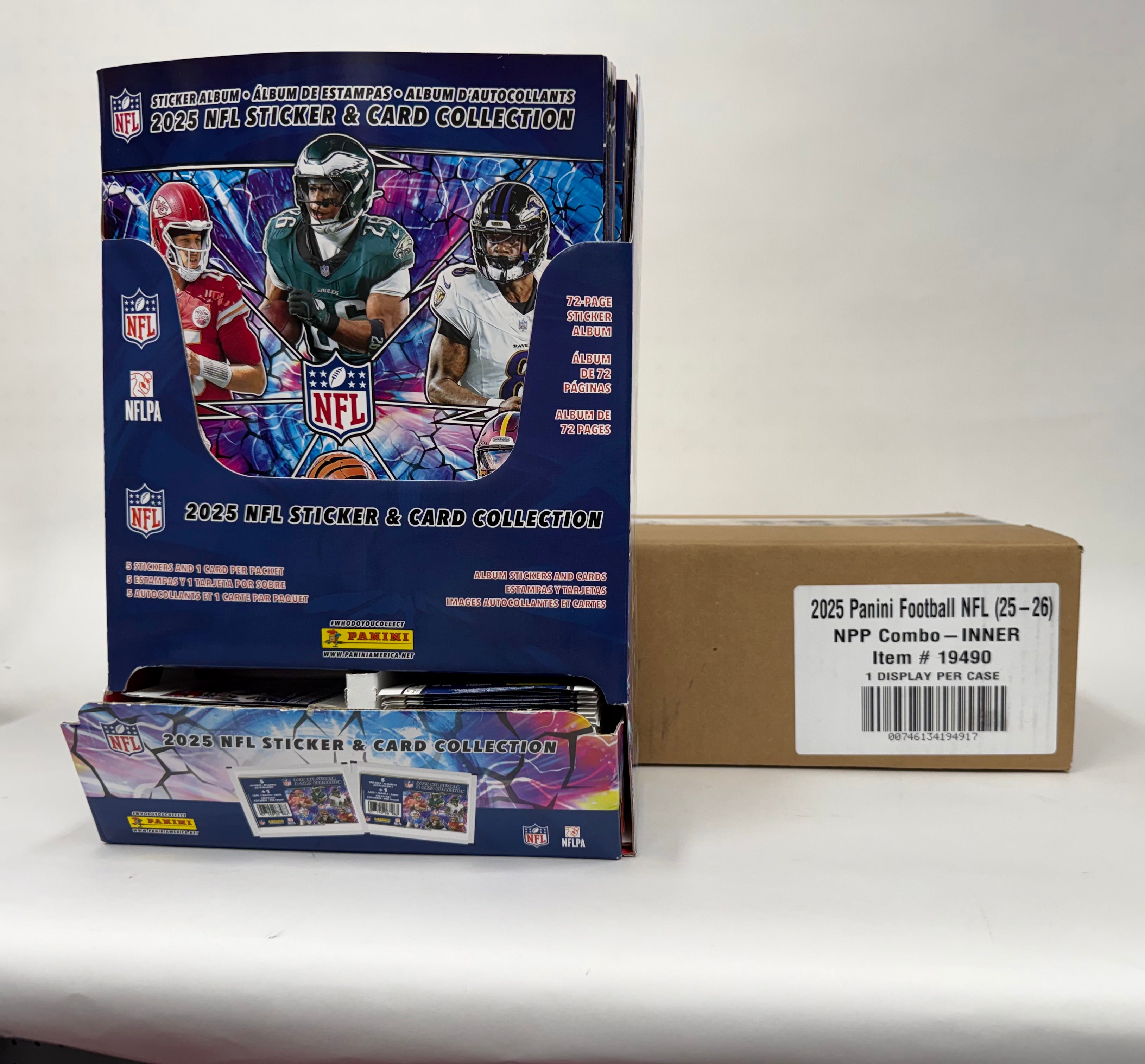 2025 Panini Football Sticker Book & Sticker Combo Sealed Case