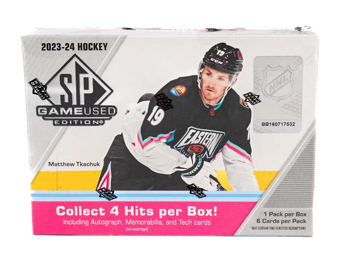 2023/24 Upper Deck SP Game Used Hockey Hobby Box