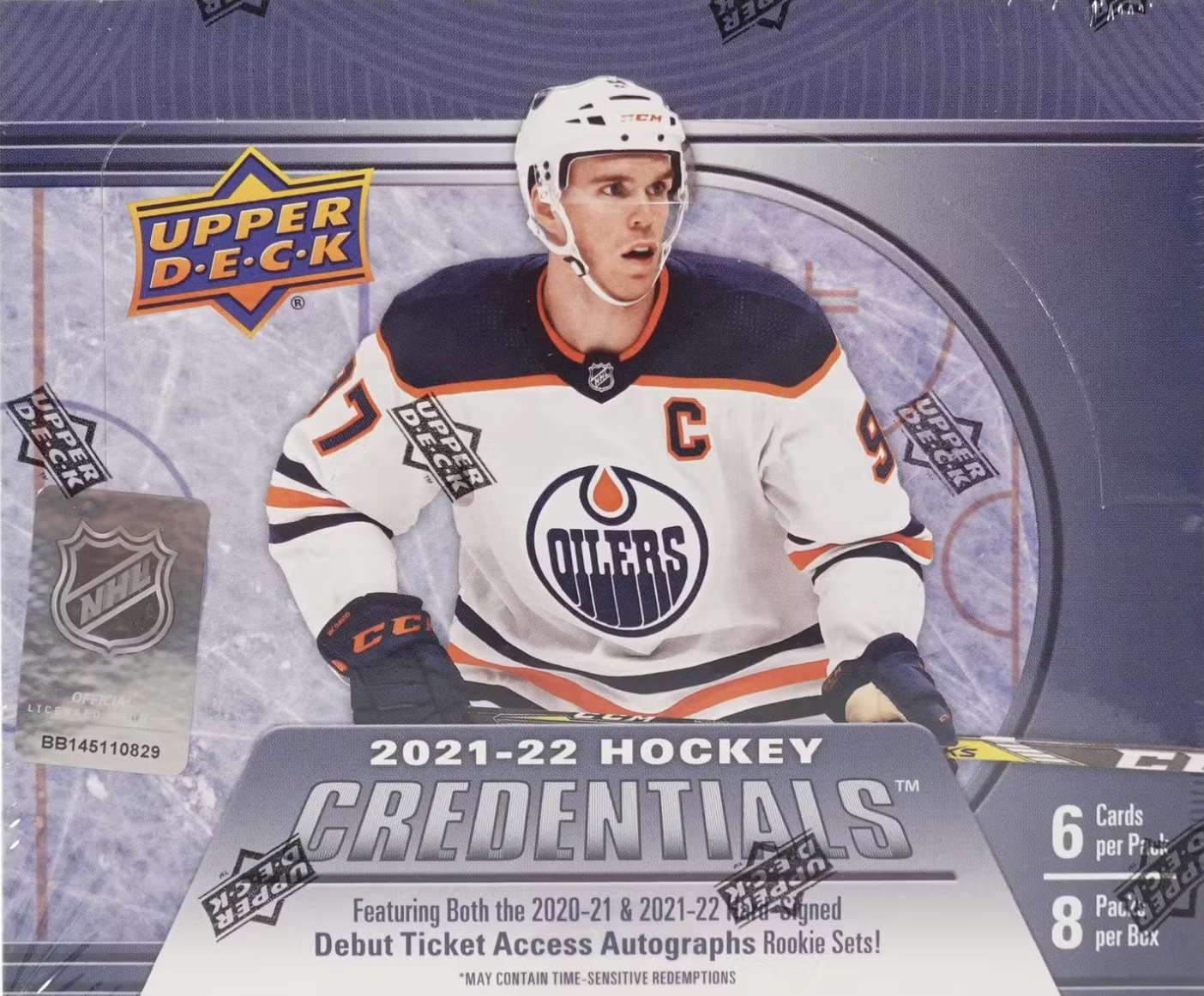 2021-22 Upper Deck Credentials Hockey Hobby Box