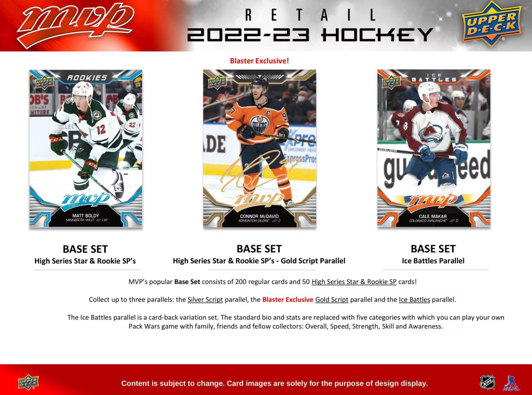 Upper Deck 2022-23 MVP Complete Set
