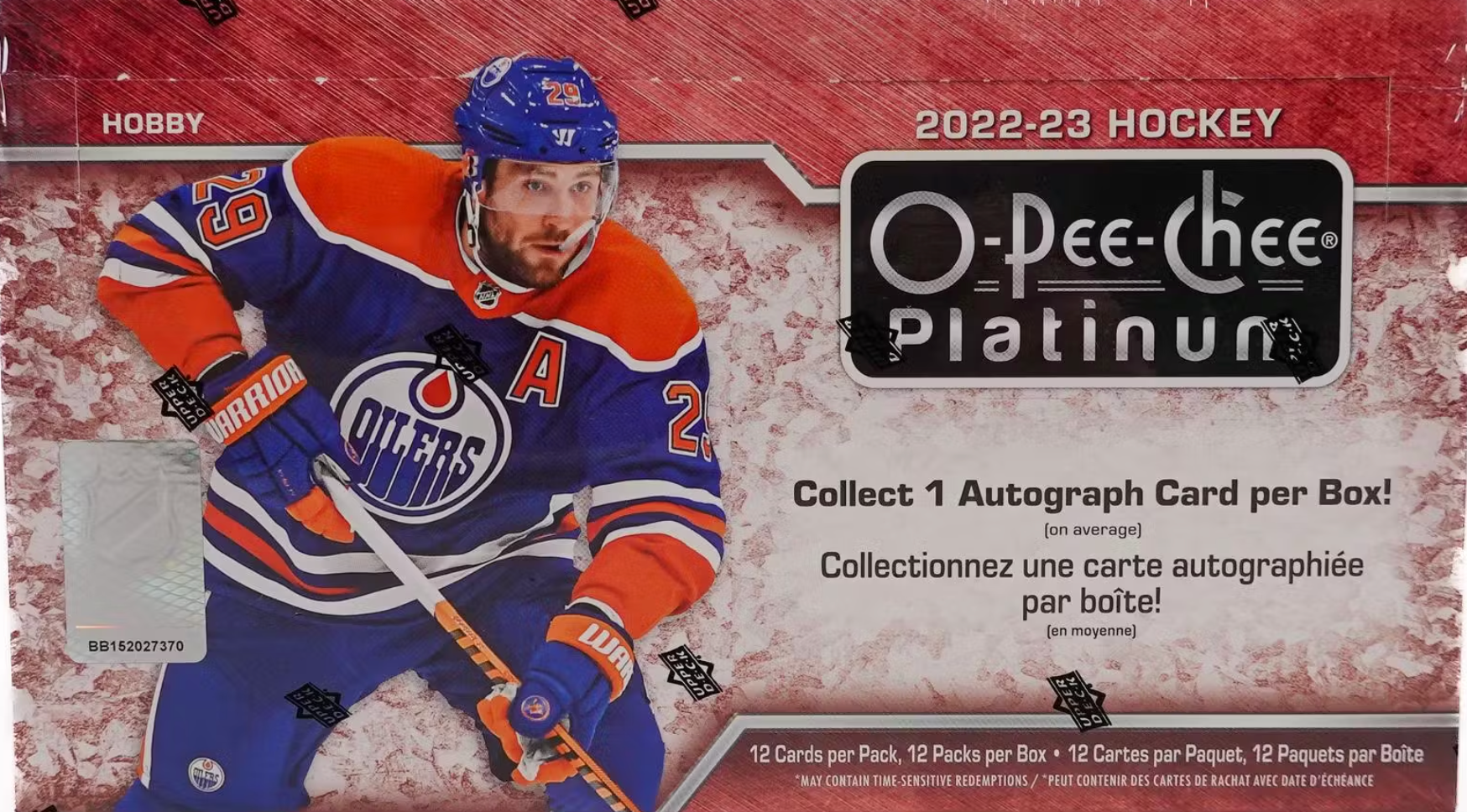 2022-23 Upper Deck O-Pee-Chee Platinum Hockey Hobby Box