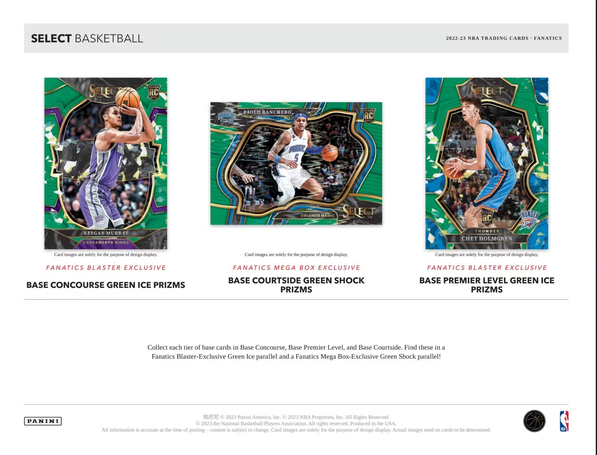 2022-23 Panini Select Basketball Blaster Box - Fanatics