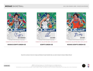 2021/22 Panini Mosaic Basketball 6-Pack Hobby Blaster Box (Green Ice Parallels)