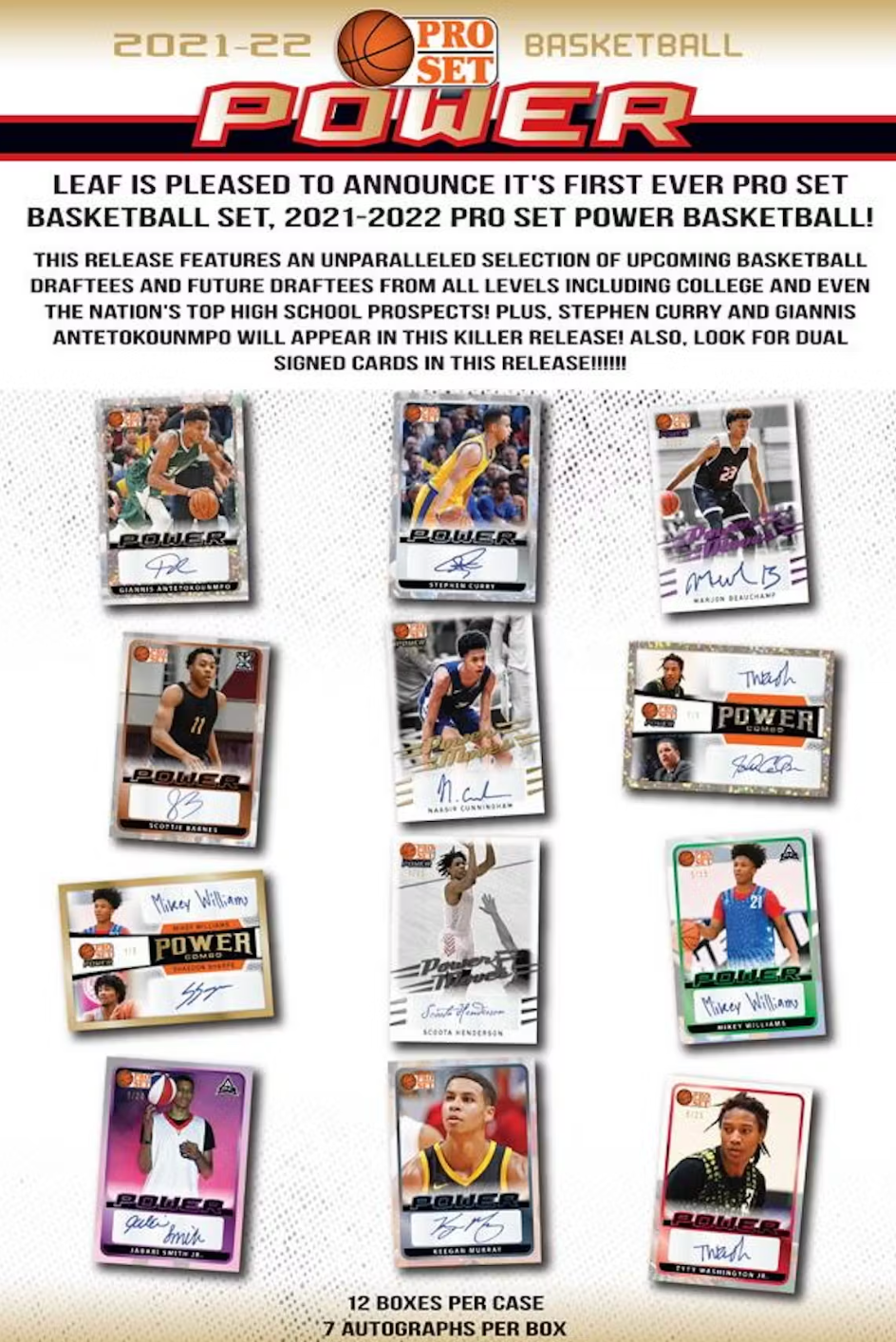 2021-22 Leaf Pro Set Power Basketball