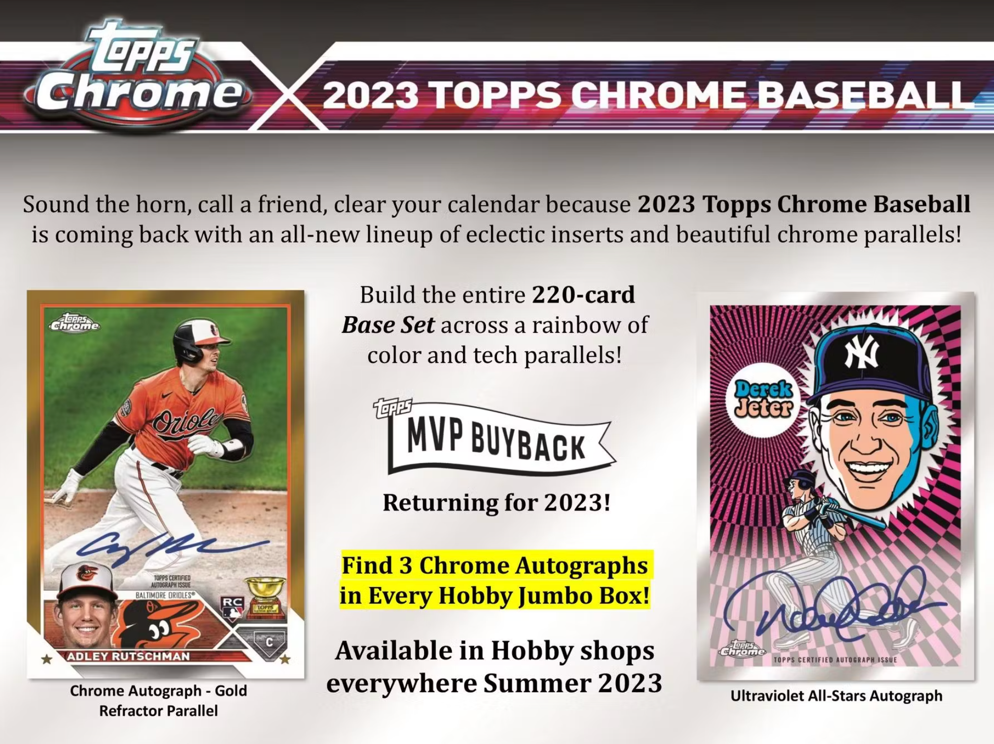 2023 Topps Chrome Baseball Jumbo Box