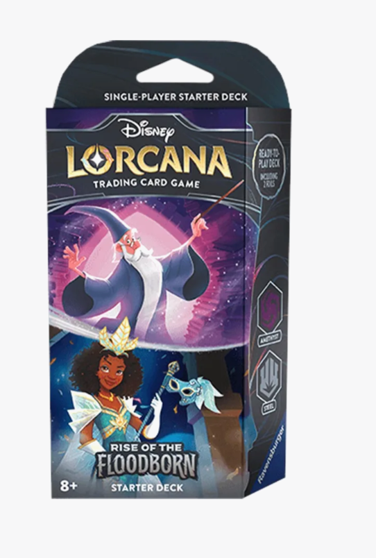 Disney Lorcana - Rise of the Floodborn Starter Deck: Amethyst & Steel