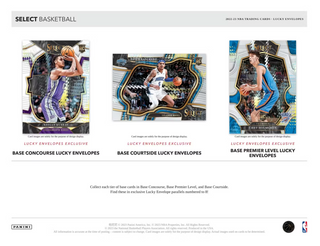 2022-23 Panini Select Basketball Lucky Envelopes Pack