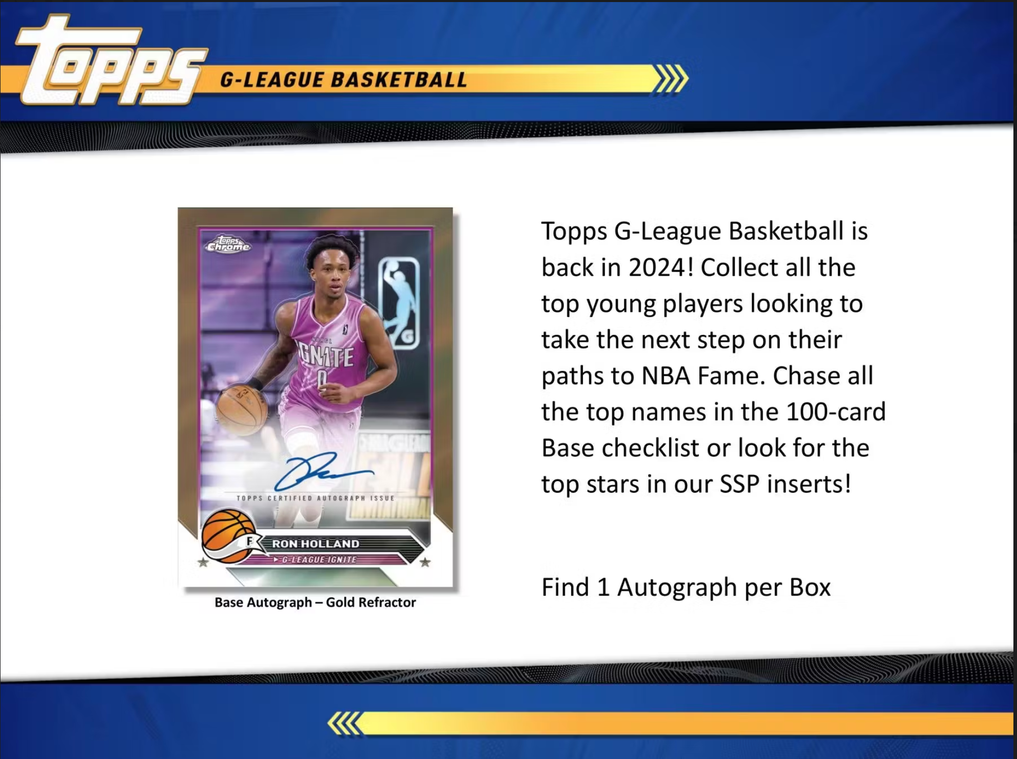 2023-24 Topps G-League Basketball Hobby Box