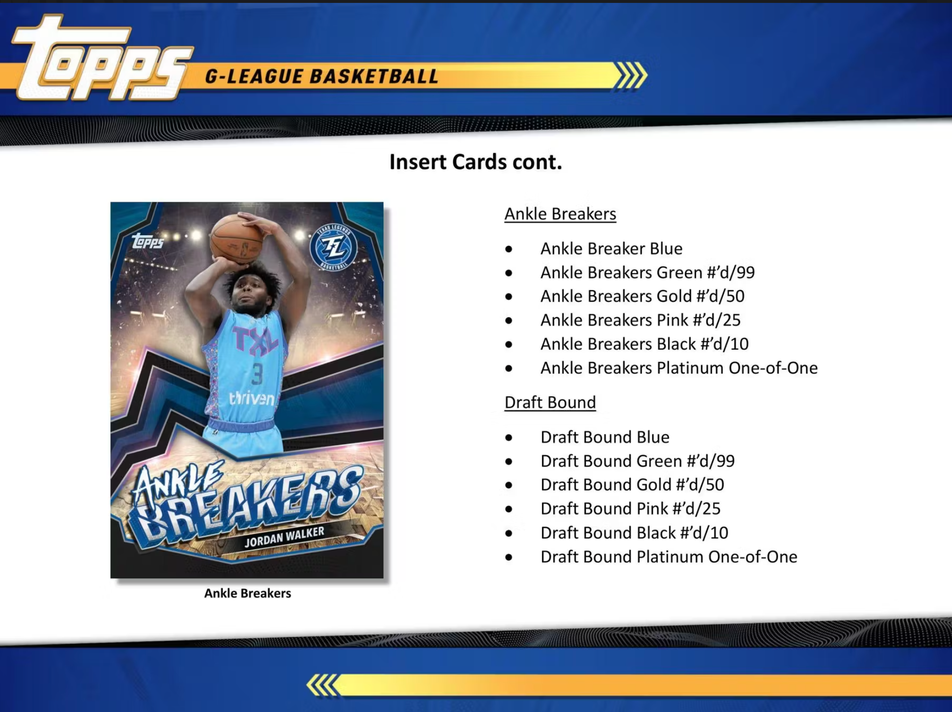 2023-24 Topps G-League Basketball Hobby Box