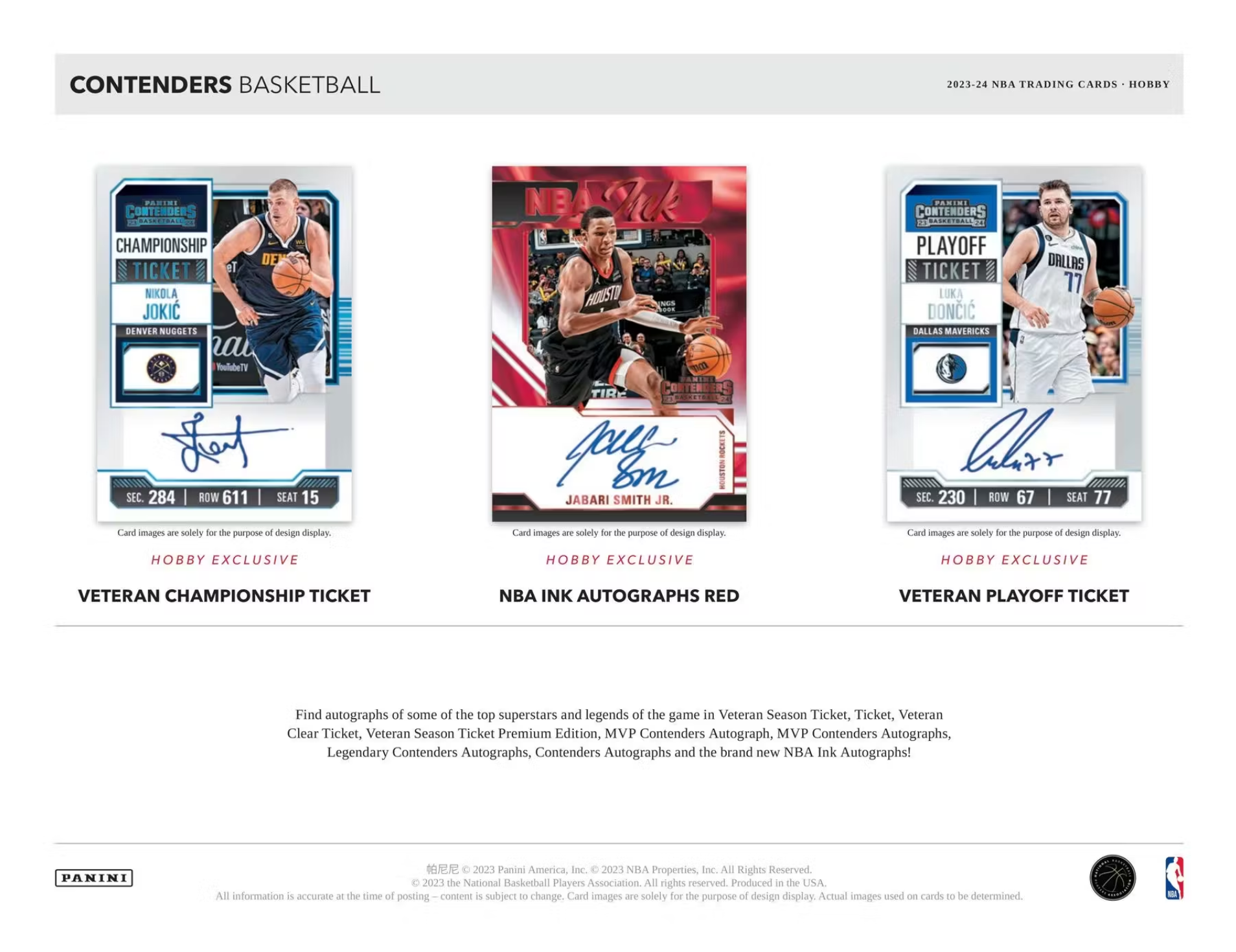 2023-24 Panini Contenders Basketball Hobby Box - LAST ONE AVAILABLE