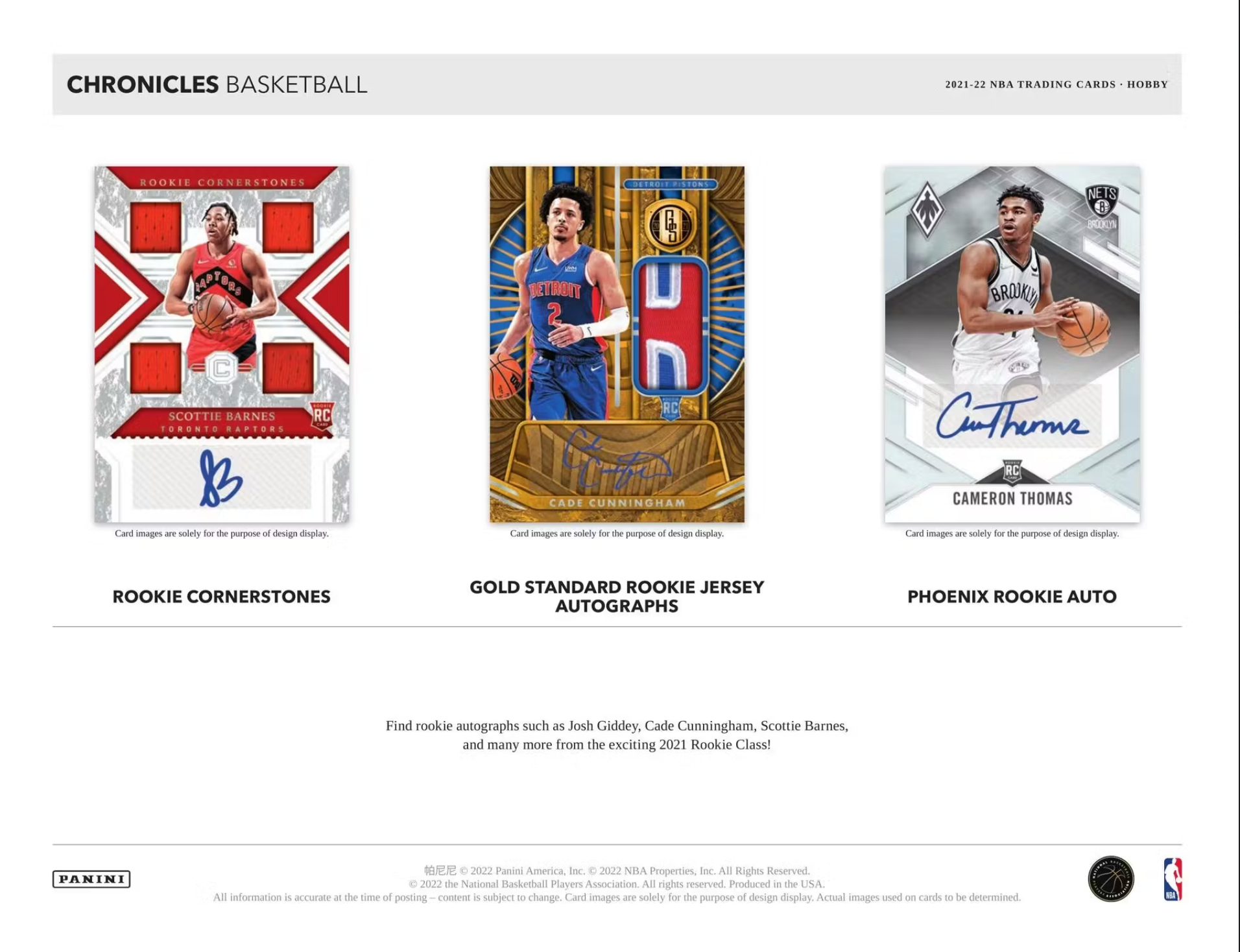 2021-22 Panini Chronicles Basketball Hobby Box