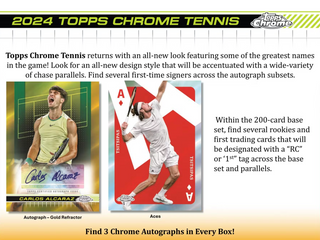 2024 Topps Chrome Tennis Hobby Breaker Box
