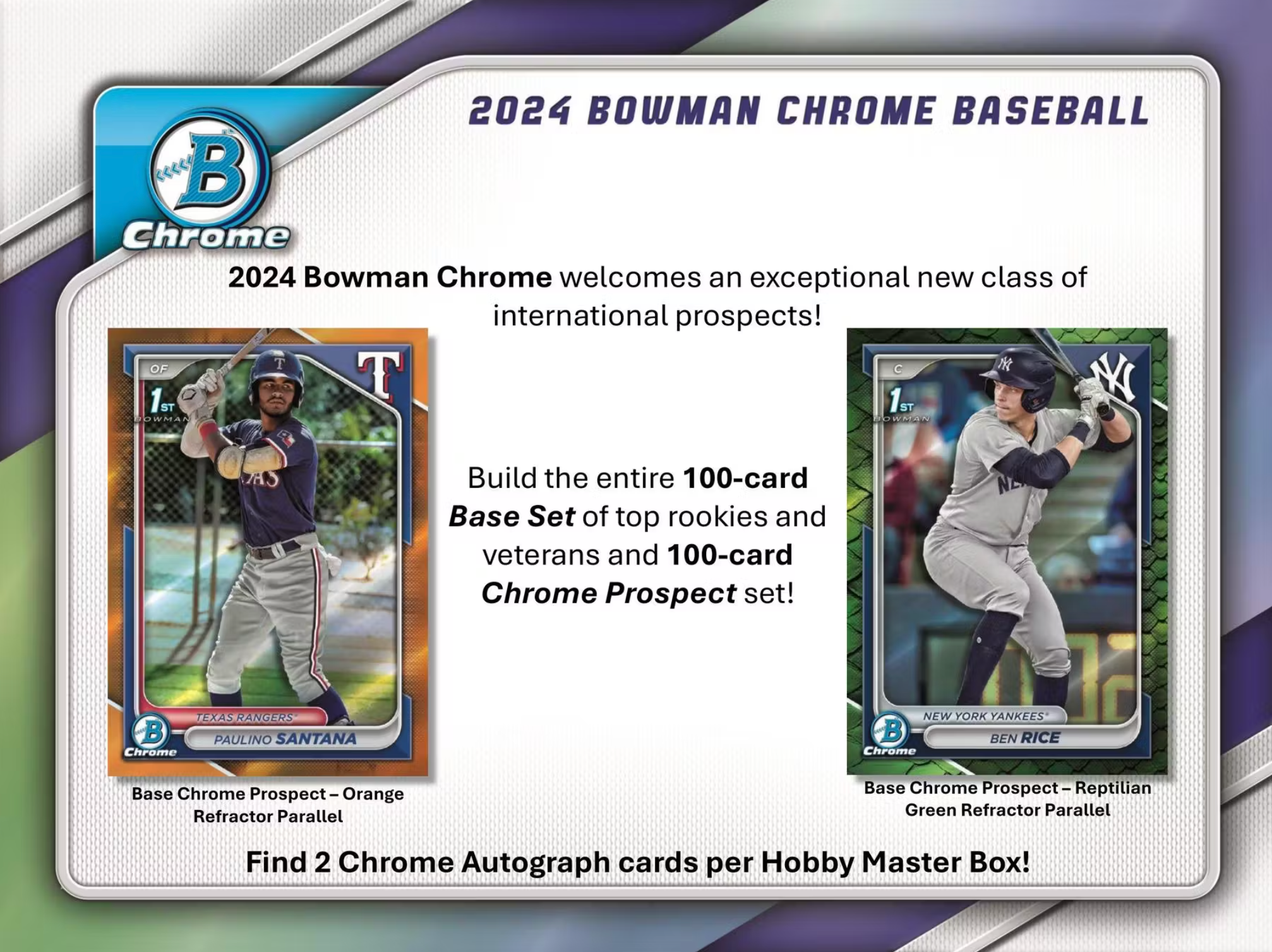 2024 Bowman Chrome Baseball Hobby Box