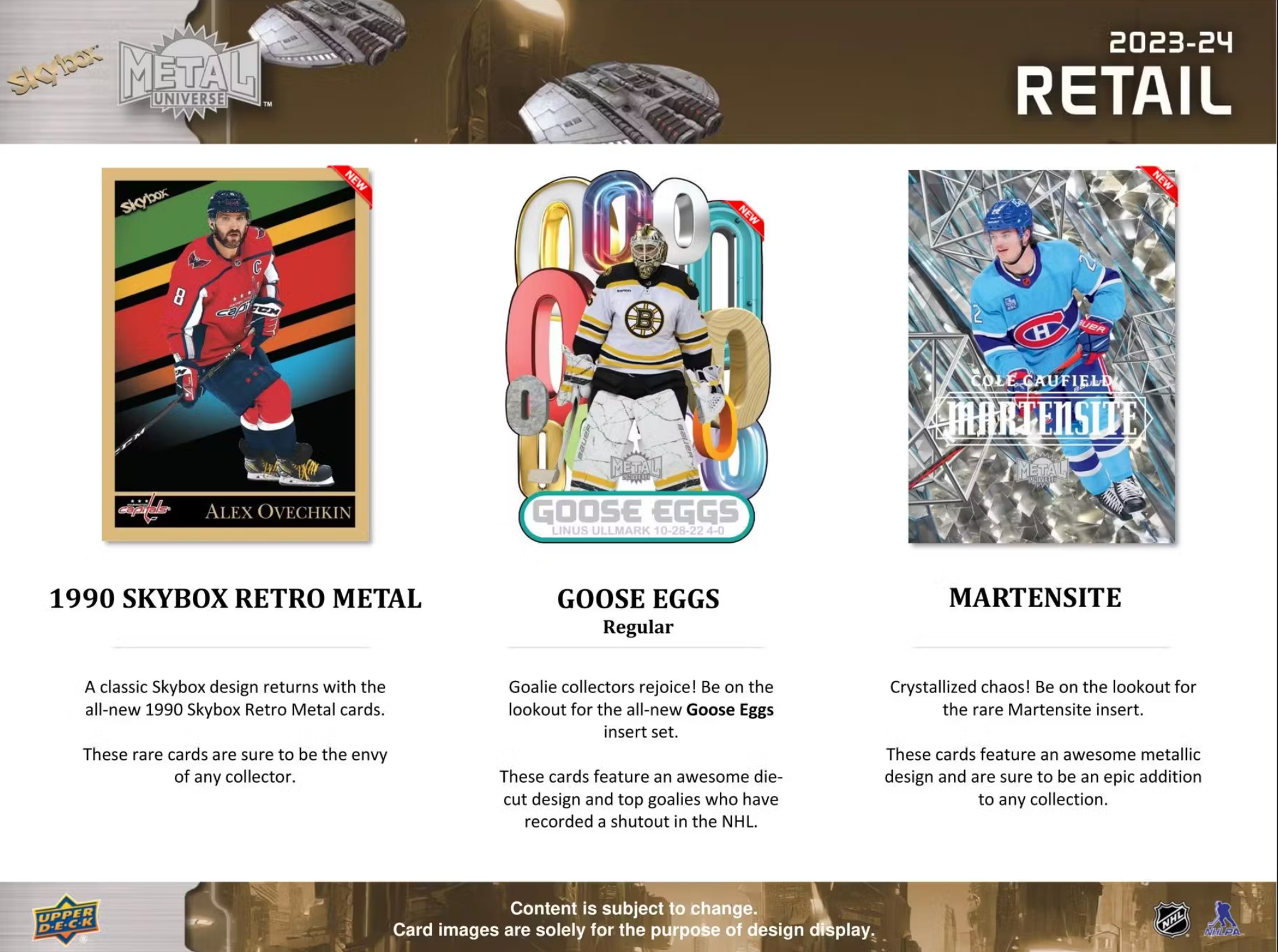 2023/24 Upper Deck Skybox Metal Universe Hockey 5-Pack Blaster Box