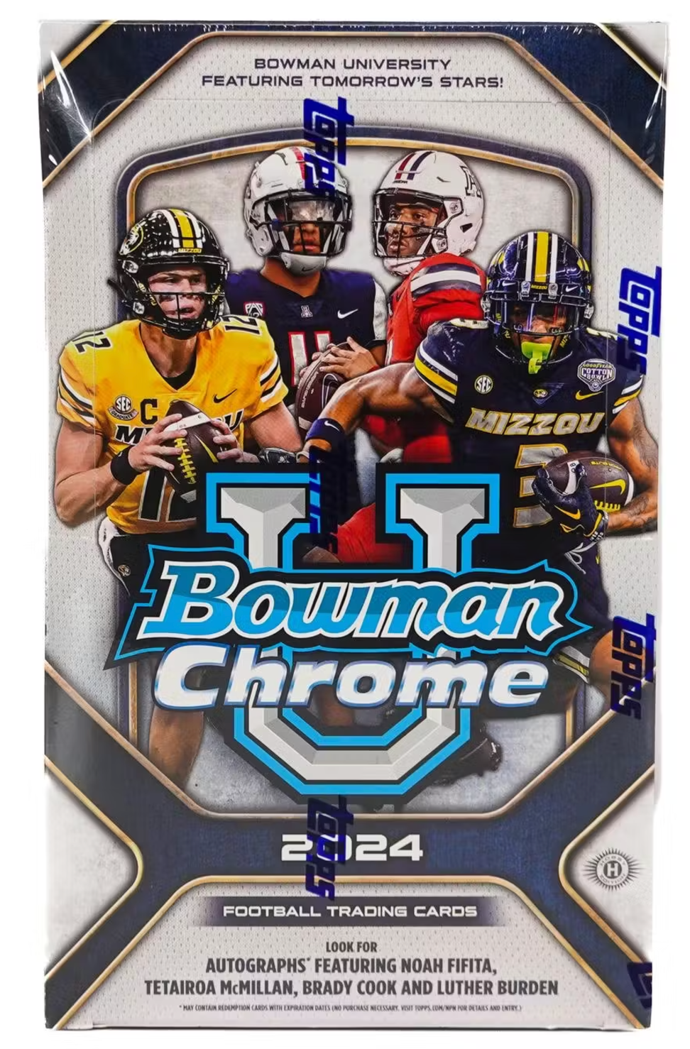 2024 Bowman University Chrome Football Hobby Box