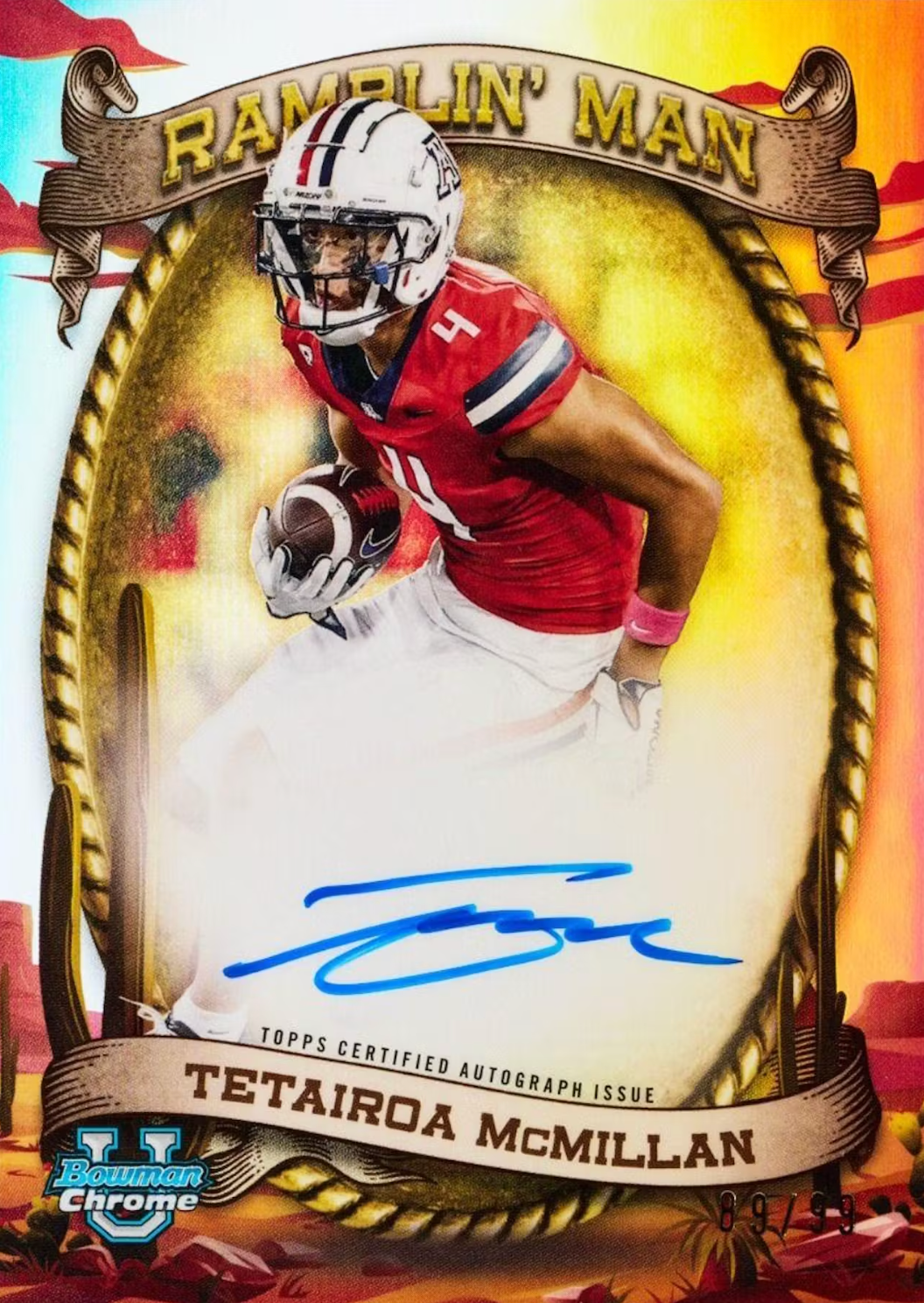 2024 Bowman University Chrome Football 7-Pack Blaster Box