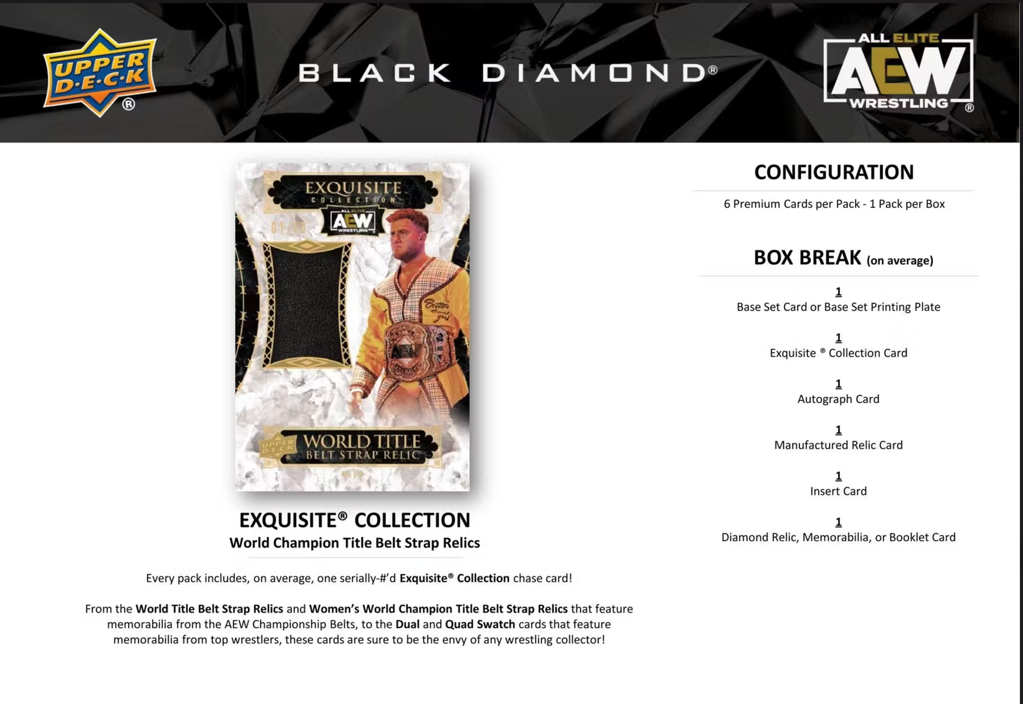 2024 Upper Deck AEW Black Diamond Wrestling Hobby Box