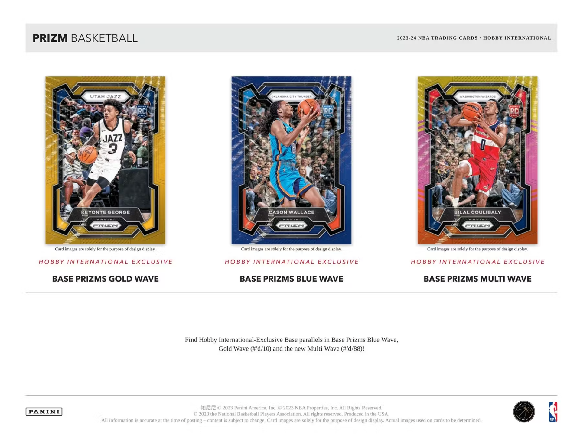 2023/24 Panini Prizm Basketball International Hobby Box