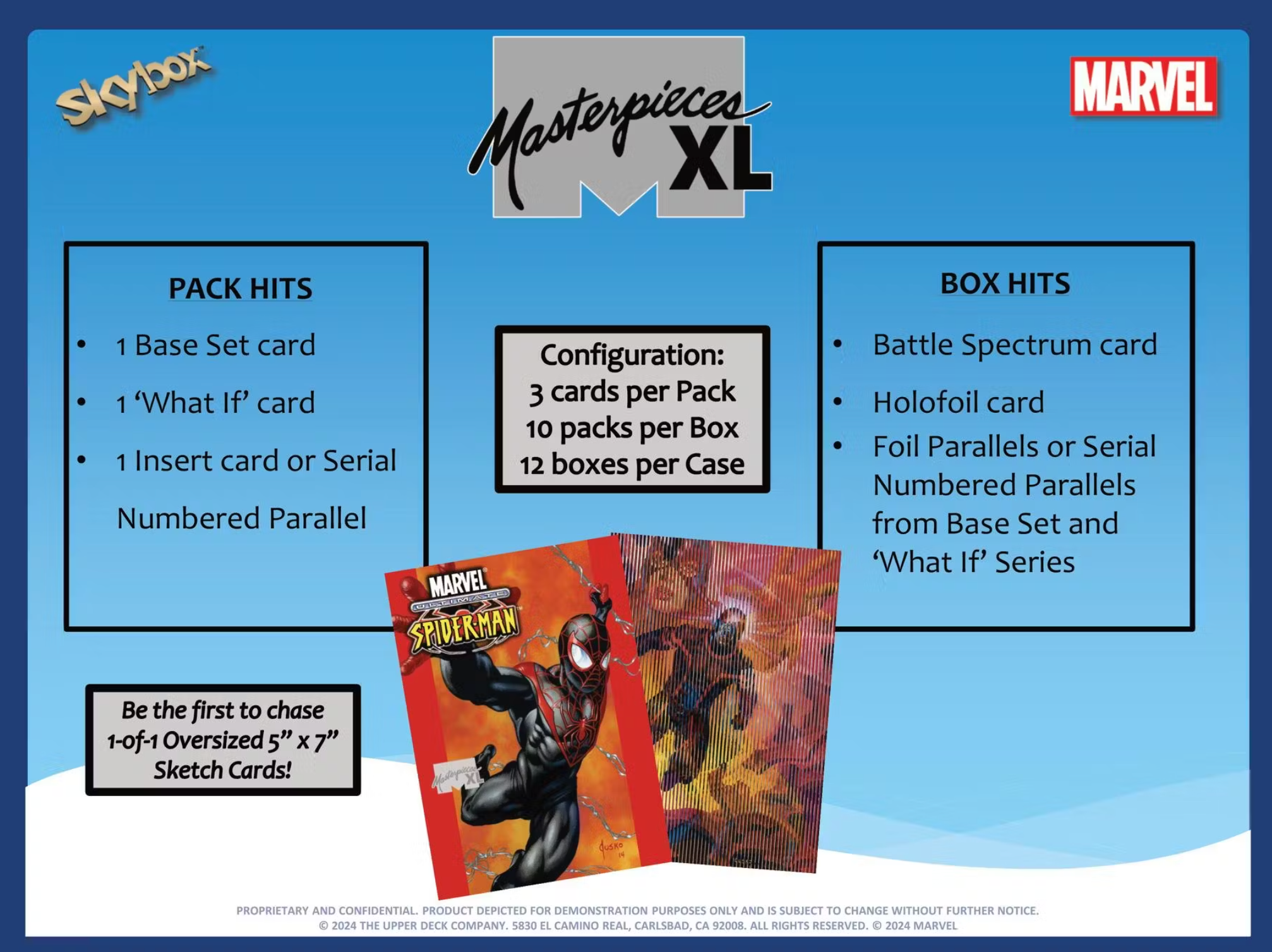 2024 Upper Deck Marvel Masterpieces XL Hobby Box