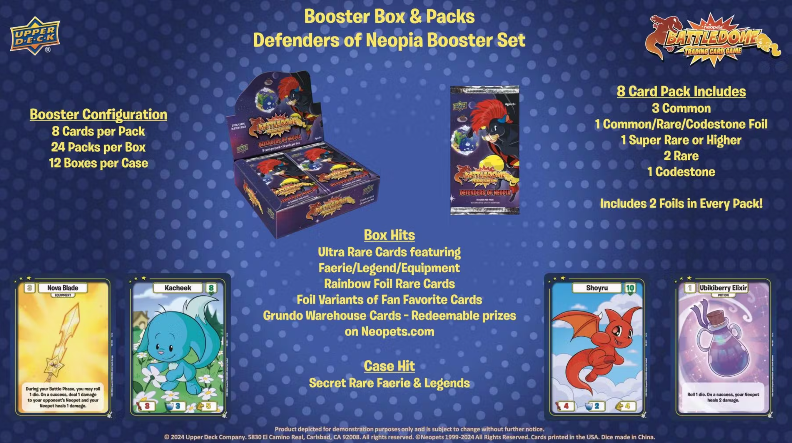 Upper Deck Neopets Battledome TCG: Defenders of Neopia Booster Box