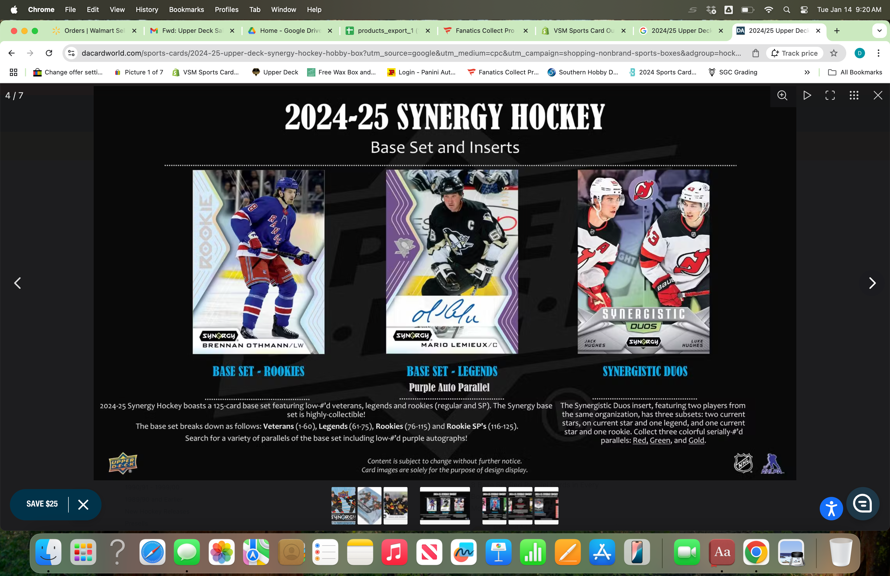 2024/25 Upper Deck Synergy Hockey Hobby Box