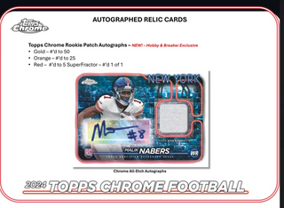 2024 Topps Chrome Football Breaker Delight Box