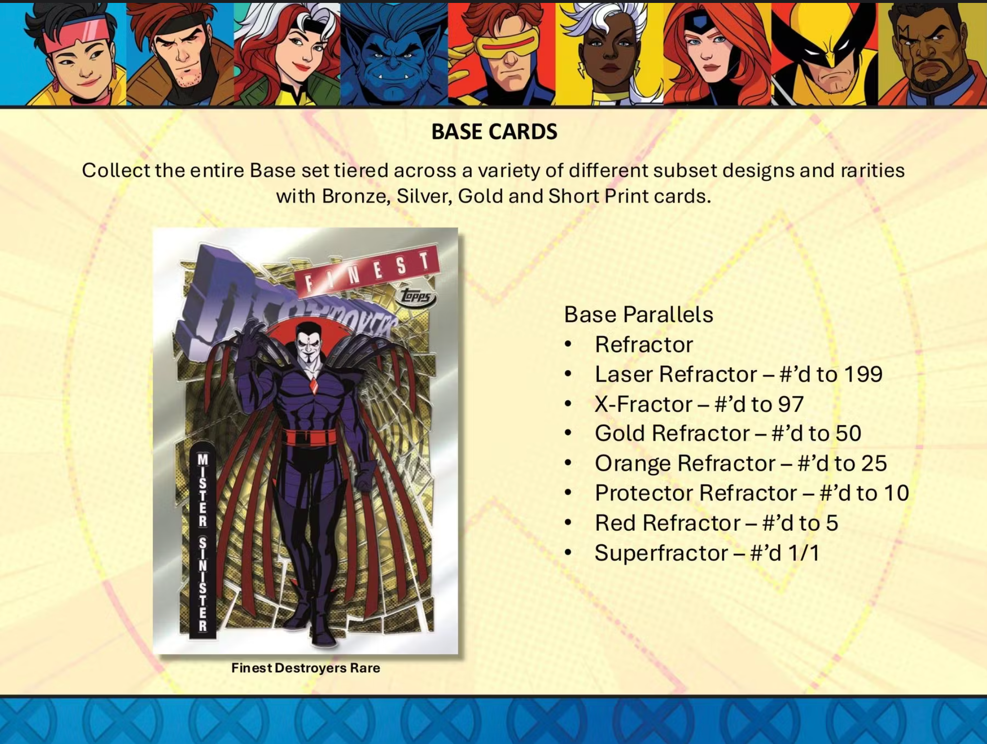 2025 Topps Finest X-Men Hobby Box