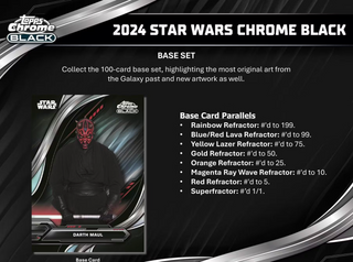 2024 Star Wars Chrome Black Hobby Box