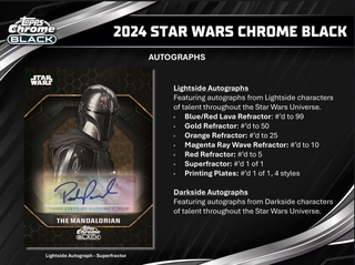 2024 Star Wars Chrome Black Hobby Box