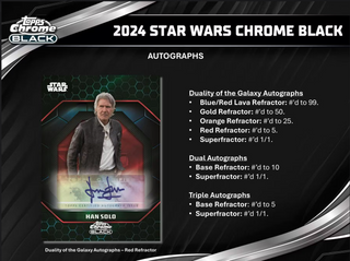 2024 Star Wars Chrome Black Hobby Box