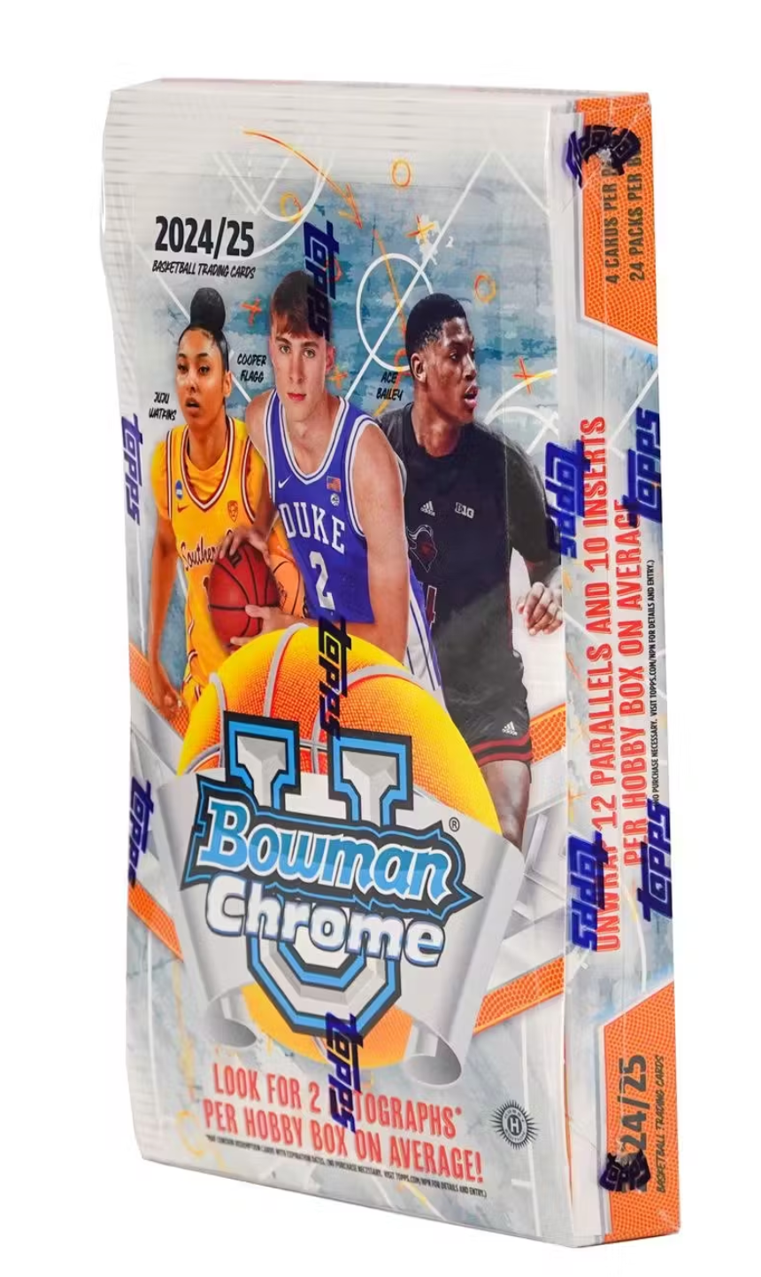 2024/25 Bowman University Chrome Basketball Hobby Box