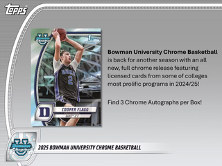2024/25 Bowman University Chrome Basketball Breaker Delight Box